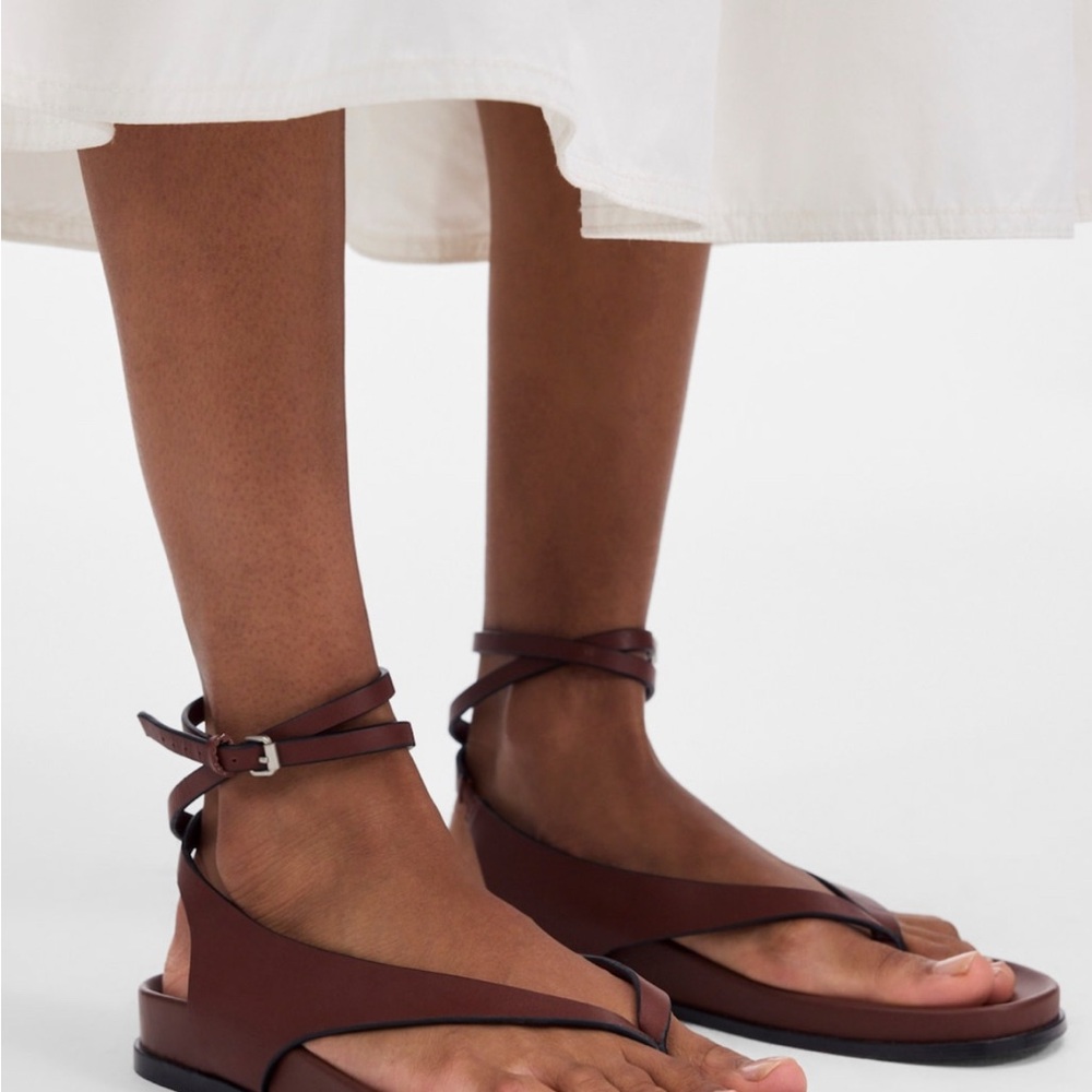 Madewell The Eleni Ankle-Wrap Thong Sandal – Size 9.5